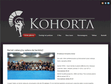 Tablet Screenshot of kohorta.pl